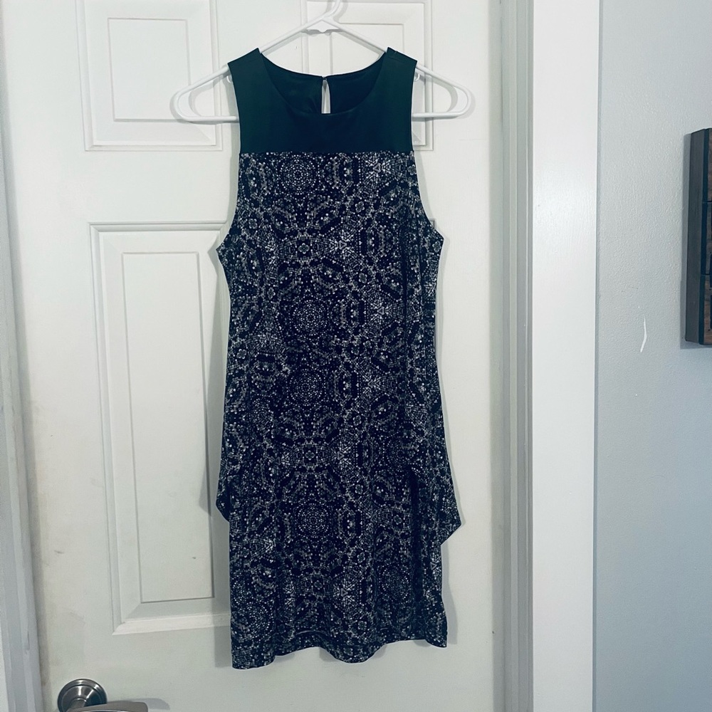 Bcbgeneration black print mini dress